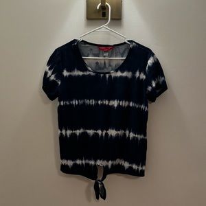 Navy and white Tye dye shirt